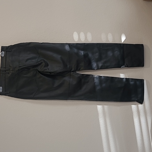 Good American Black Faux Leather Pants Size 4/27 - Picture 6 of 11